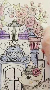 This Coloring Trick Makes Flowers Pop #coloringbook #prismacolor #arttutorial