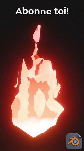 Feu 3d manga style !