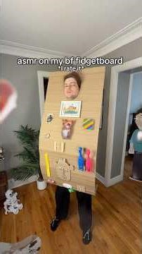 cardboard fidget creation went CRAZY #diy #asmr