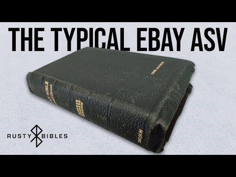 The Typical eBay ASV: 1929 Thomas Nelson Bourgeois In Black Leather With A Yapp Bible Review