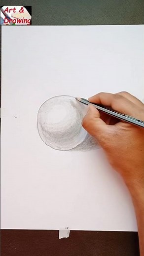 3D Sphere Drawing with Pencil | Light and Shadow Practice#sphere #art #drawingtutorial