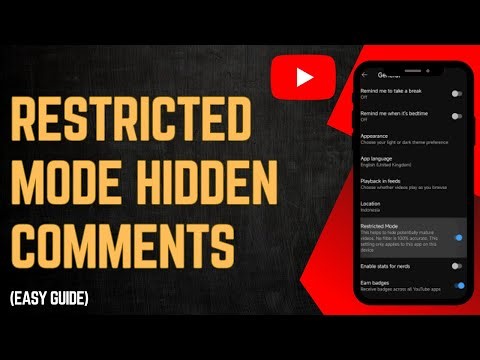 Fix Restricted Mode On YouTube Has Hidden Comments For This Video !