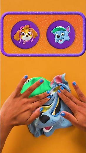 can you guess the PAW Patrol character being made from slime?
