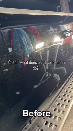Paint Correction | Ceramic Coating | PPF on Instagram: "Over time, your car’s clear coat accumulates swirl marks from automatic washes, scratches from improper drying, and oxidation from UV exposure. Paint correction is a multi-stage machine polishing process that removes these defects from the surface—not just masking them with fillers. The result? A flawless, mirror-like finish that reflects light the way it did when your car left the factory. #fyp #reel #famous"