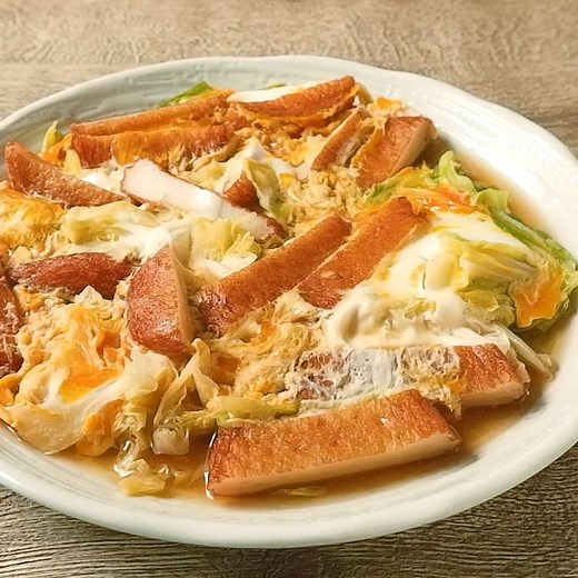 さつま揚げとキャベツの卵とじ 作り方・レシピ | クラシル