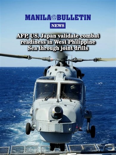 The Armed Forces of the Philippines has tested its combat readiness in a high-stakes demonstration of trilateral interoperability in the West Philippine Sea with counterparts from the United States and Japan. #ManilaBulletin #MBNews #NewsPH #News