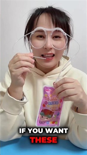 😱 Funny Glasses Straw Drink Challenge 🥤👓 | Magical Probiotic Juice Toy for Kids!