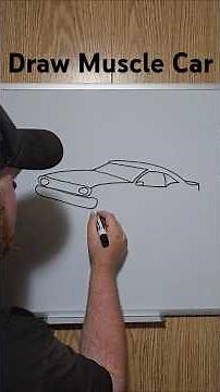 How to draw a muscle car