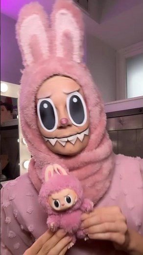 Labubu makeup tutorial! Happy Halloween #labubu #labubumonster #halloweenmakeuptutorial