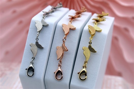 18K Gold| Rose Gold | Platinum Plated Textured Butterfly Bracelet. Adjustable. Nature Inspired Jewelry. - Etsy