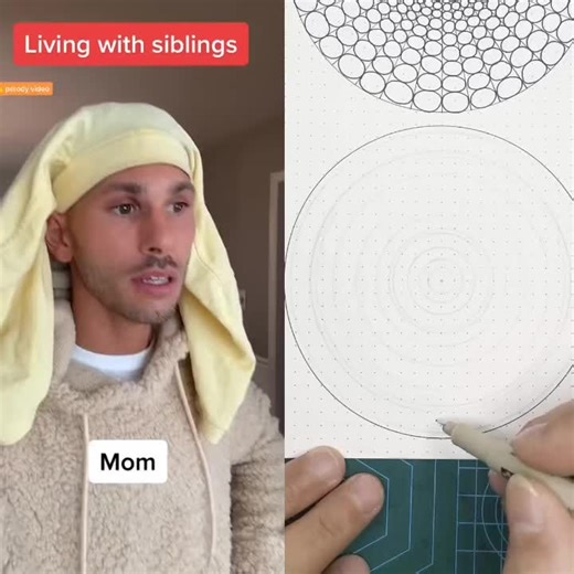 Hand-Drawn Circular Patterns and Family Dynamics