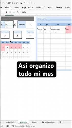 Cómo organizo todas mis tareas del mes | Agenda digital en Excel