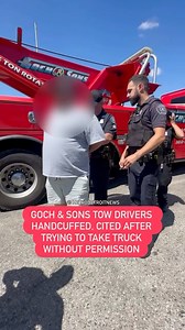 A tow truck driver was handcuffed and cited after trying to tow a box truck without the owner’s permission. Video obtained by MDN captures the incident unfold. Read more: themetrodetroitnews.com/goch-sons-tow-driver-handcuffed-cited-after-trying-to-take-truck-without-permission | Metro Detroit News