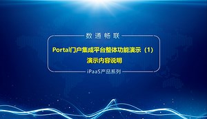 Portal门户集成平台整体功能演示（1）演示内容说明