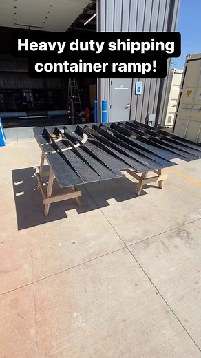 23 reactions | Heavy duty shipping container ramp! #shippingcontainers #welding #fabrication | Simple Shipping Containers | Facebook