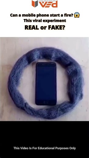 Phone Radiation vs Steel Wool 🔥 REAL or FAKE? #viral #shorts