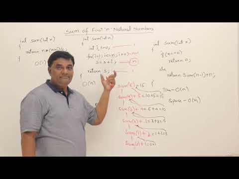 5.8 : Sum of Natural Numbers using Recursion [Abdul Bari] DSA Course
