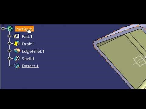 How to create mould core and cavity using CATIA