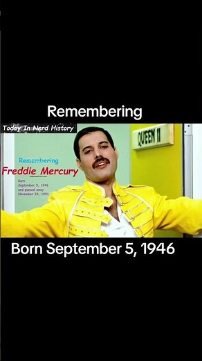 Remembering Freddie Mercury, born September 5, 1946 and passed away November 24, 1991.