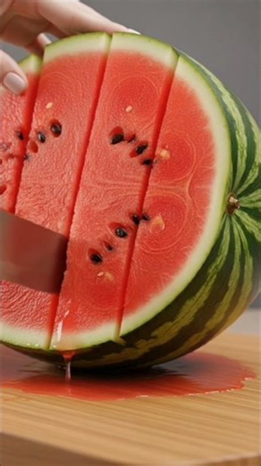 Cinematic Watermelon Cutting Sounds | Juicy Red ASMR 🍉 #asmr #viral