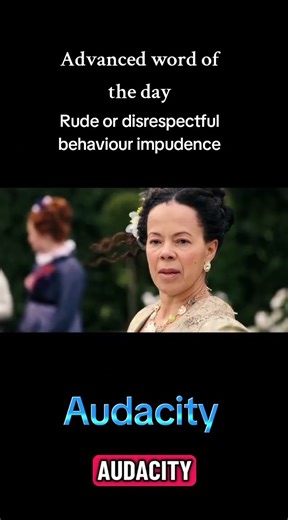Advanced Words Series : Audacity #britishenglish #englishvocab #learnenglish #vocabs #englishwords