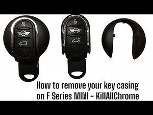 How to change your key cover on F series MINI and upgrade to a slim fob - KillAllChrome MINIBitz F56