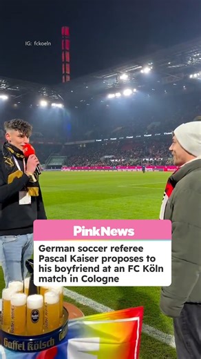 FC Koln referee Pascal Kaiser proposes to boyfriend on field, inspiring LGBTQ+ visibility