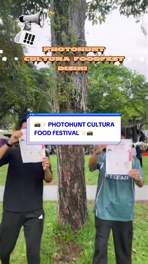 📸✨ [PHOTOHUNT CULTURA FOOD FESTIVAL] ✨📸 Assalamualaikum & Salam Sejahtera ❤️ 🎭 Minat bergambar? 👘 Suka mengenakan pakaian tradisional dan menonjolkan keunikan budaya? Inilah peluang untuk anda menyerlahkan kreativiti dan pesona budaya dalam pertandingan PHOTOHUNT CULTURA FOOD FESTIVAL! 🌏✨ Tampilkan gaya terbaik anda dengan penuh keyakinan sambil meraikan kepelbagaian budaya dalam suasana yang meriah dan penuh warna-warni 🌺📷 🗓️ 19 & 20 Mei 2026 🕰️ 11 pagi - 5 petang 📌 Tapak Convex, USM 