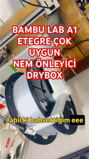 BAMBU LAB A1 iÇİN ENTEGRE DRY BOX YAPILIŞI ÇOK UYGUN #3dprinting #3dyazıcı #aspro #fusion360 #maker