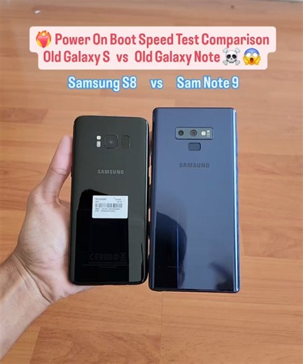 🔥 Samsung Galaxy S8 vs Galaxy Note 9⚡BOOT SPEED BATTLE 😱 Which One Boots Faster?! 🚀📱 #Shorts #viral