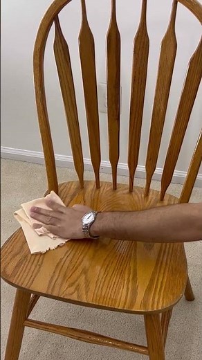 Wood chair cleaning | how to clean wooden furniture | oil mark on wooden chair