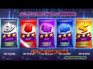 TMNT Legends - All Classes Packs Opening at the Same Time