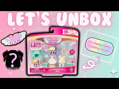 Art Fashion Pack - Light Element Doll - Stardust Designer Bodice & Skirt - Royale High -Toy Unboxing