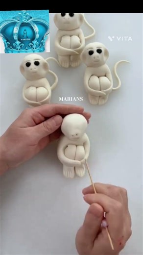 Fondant monkeys figure tutorial for beginners ❤️ 👍 easy