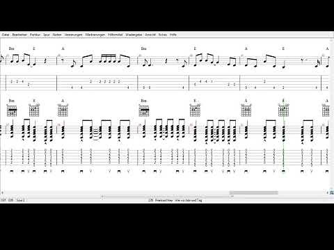 Reinhard Mey - Wie vor Jahr und Tag - Tabs
