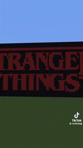 Minecraft Stranger things build…. #Stranger things