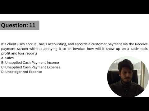 If a client uses accrual-basis accounting, and records a customer payment via the