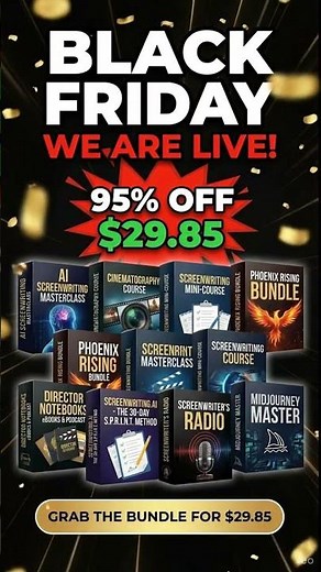 Black Friday: 95% off The AI Film School bundle (LIVE)
