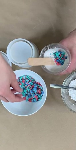 How to Make Your Own Terrazzo Chips! #HGTVHandmade #Pottery #Terrazzo