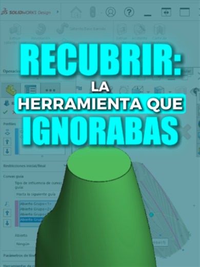 ¿ESTÁS USANDO EXTRUSIÓN PARA TODO? ESTE COMANDO TE CAMBIA EL JUEGO 😳 Con Recubrir, puedes conectar perfiles diferentes y crear formas complejas con transiciones más suaves. ⚙️ 😣 Menos operaciones forzadas. 🚀 Más libertad y control al modelar. La diferencia entre una forma improvisada y una profesional puede estar en una sola herramienta. 👉 Descubre SolidWorks Mastery 360 en el link de mi bio. #SolidWorks #SolidWorksMastery360 #Recubrir #LoftSolidWorks #CADTips #Modelado3D #Diseño3D #Ingenier