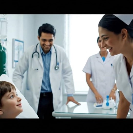 Realistic Hospital Scene | Heartwarming Child & Nurse Interaction in 4K #ChildActor #NurseLife