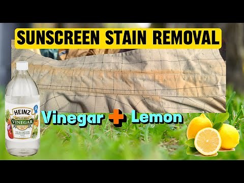 How I cleaned Sunscreen Stains ☀️