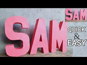 Letter Standees | 3D Letter Standees | DIY 3D Letters | How To Make Letter Standees