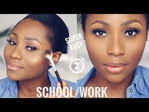 YOU CAN DO THIS IN 15 MINUTES! | EASY EVERYDAY, SCHOOL/WORK MAKEUP TUTORIAL | DIMMA UMEH