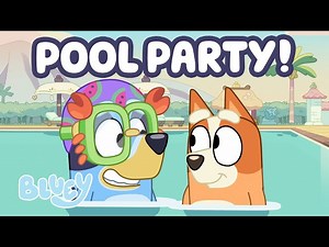 🔴LIVE: Bluey's Pool Party! 😄 ☀️ | 70 MINUTES | Summer Moments and Water Fun 💧 | Bluey - Videos For Kids