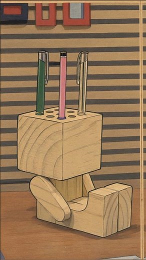 Create Wooden Pencil Holder & Smartphone Stand #wood #woodscraft #woodworking #diy