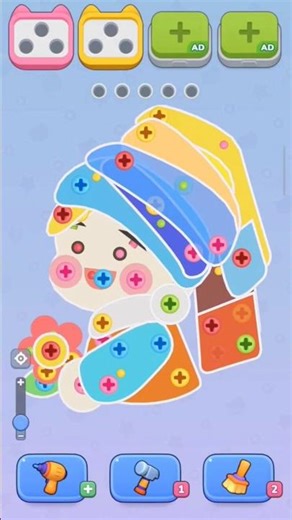 🔩 Bolt Master Level 11! Bentuknya Lucu Banget 🤭 #BoltMaster #Shorts