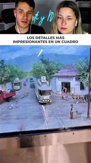 You're walking through the station and discover hyper-realistic art on the wall