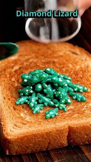 diamond lizard ASMR #elpersonajedelasemana #satisfying #sabiasque l#asmr #cake #animales