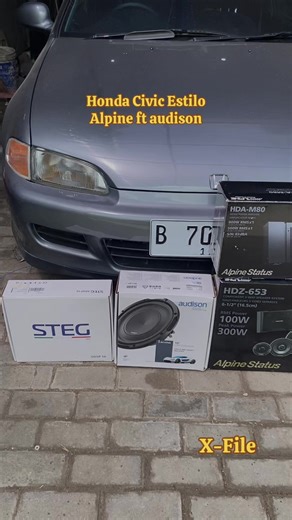 Honda Civic Estilo upgrade audio Alpine speaker , audison slim subwoofer & Steg DSP , 08563002775 #xfileaudio #hondaestilo #hondaestiloindonesia #hondaestilosurabaya #audiomobilsurabaya